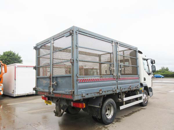 REF 69 - 2012 DAF 7.5 ton Dropside caged tipper For Sale